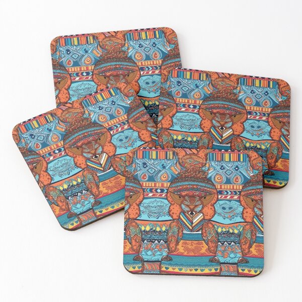 Item preview, Abstract Kangaroo Illustration Pattern designed and sold by RooArtistry.