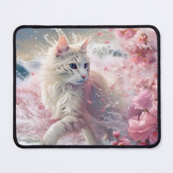 Item preview, Ocean and Petals Cat designed and sold by anymalart.