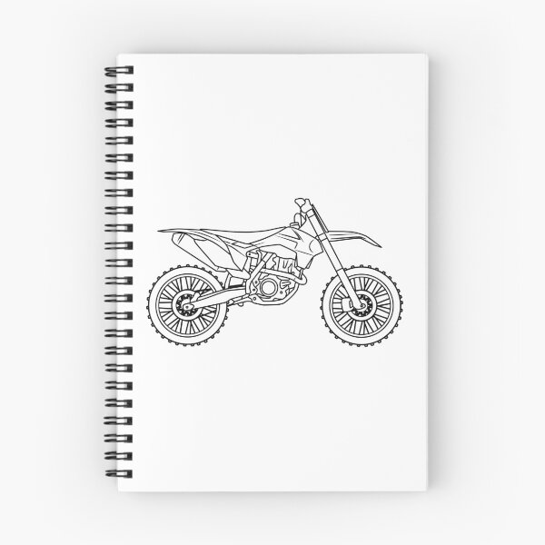 Item preview, KTM Motocross line art designed and sold by MotorcycleLove.