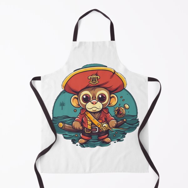 Item preview, Captain Pirate Ape On The Sea Art designed and sold by InspirationPL.