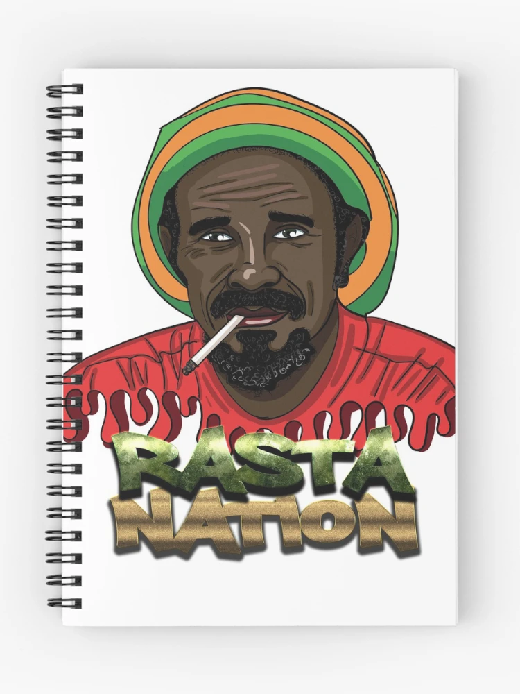 Aperçu 1 sur 3. Carnet avec l'œuvre Nation Rasta créée et vendue par Ramanefer.