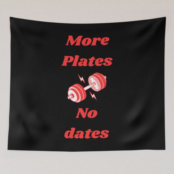Item preview, More Plates No Dates Gym Fitness Bodybuilding  designed and sold by TeePassion.