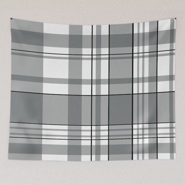 Item preview, Tartan - Kooky Tartan - P002 Grey designed and sold by Quooki.