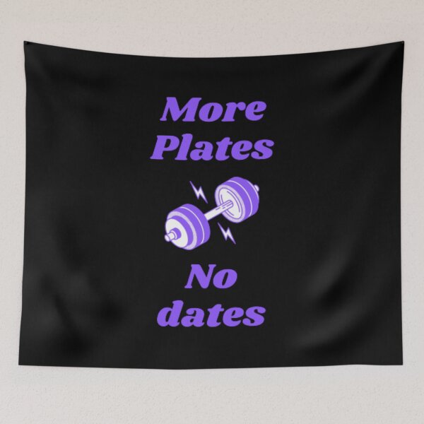 Item preview, More Plates No Dates Gym Fitness Bodybuilding  designed and sold by TeePassion.