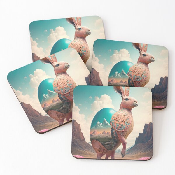 Item preview, The Year of The Rabbit 2023, Chinese Zodiac New Year 2023 - AI-Generated surrealist Art designed and sold by Flowsaiartshop.