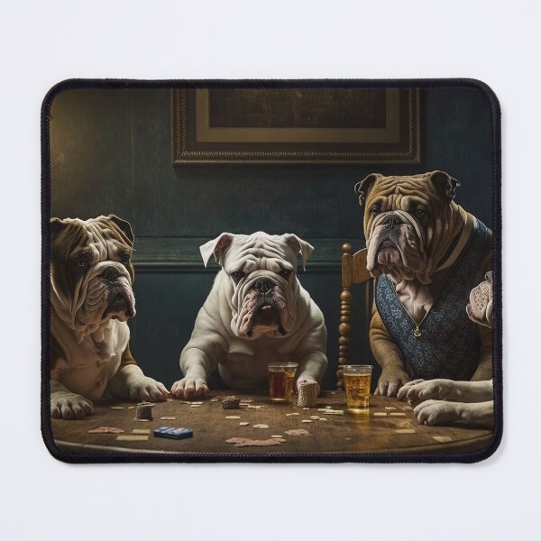Artikelvorschau, Bulldoggen spielen den Klassiker der Pokerszene entworfen und verkauft von TylerBurst.