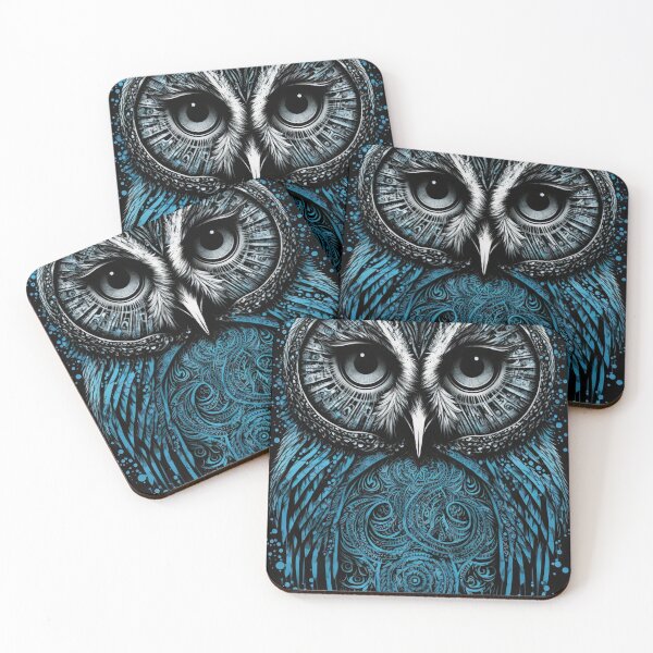 Item preview, Blue Owl Illustration designed and sold by OccultDreams.