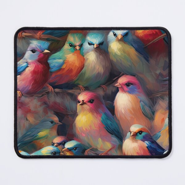 Item preview, Everybirdy Colorful Birds Pattern designed and sold by Pixel Playground.