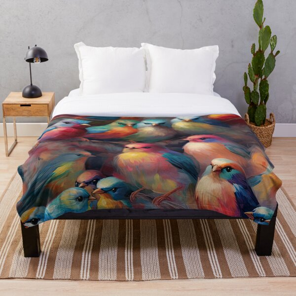 Item preview, Everybirdy Colorful Birds Pattern designed and sold by Pixel  Playground.