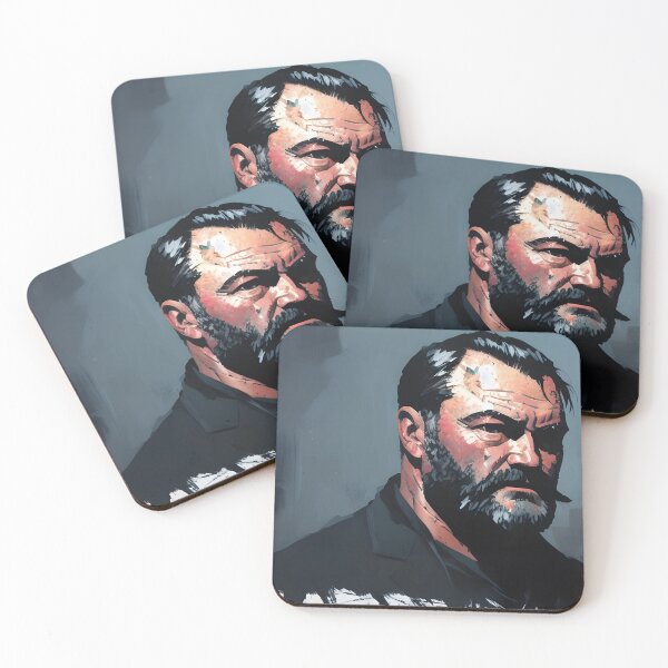 Item preview, Ernest Hemingway in Acryl designed and sold by daido-ai.