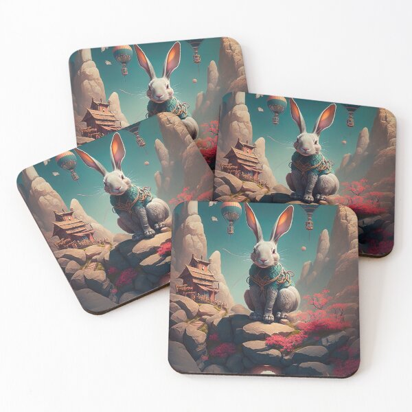 Item preview, The Year of The Rabbit 2023, Chinese Zodiac New Year 2023 - AI-Generated surrealist Art designed and sold by Flowsaiartshop.