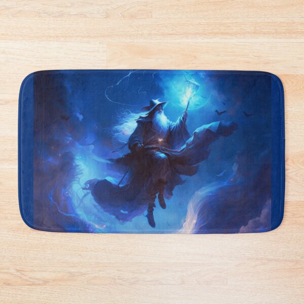 Item preview, Flying Wizard Casting a Spell designed and sold by FantasyFusion.