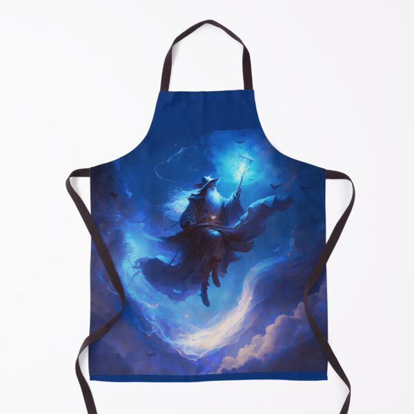 Item preview, Flying Wizard Casting a Spell designed and sold by FantasyFusion.