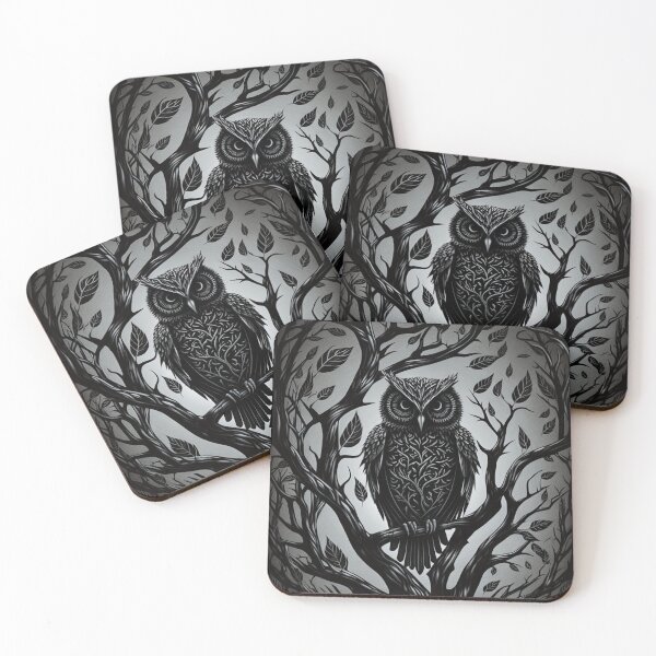 Item preview, Forest Owl Illustration designed and sold by OccultDreams.