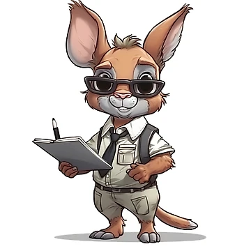 Artwork thumbnail, Journalist Chibi Roo by RooArtistry