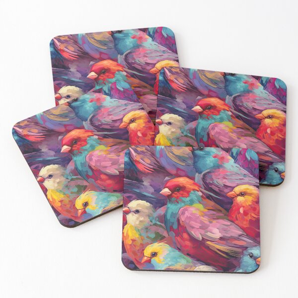 Item preview, Everybirdy Colorful Birds Pattern designed and sold by Pixel  Playground.