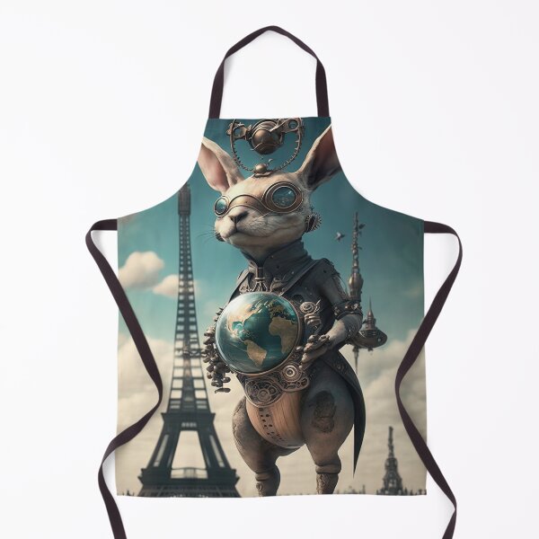 Item preview, Environmentalist Rabbit celebrating Earth Day - surrealist AI Generated Art designed and sold by Flowsaiartshop.