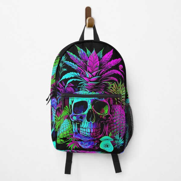 Item preview, Trippy Tropical Pineapple Skull Retro Art designed and sold by MindWave THC.