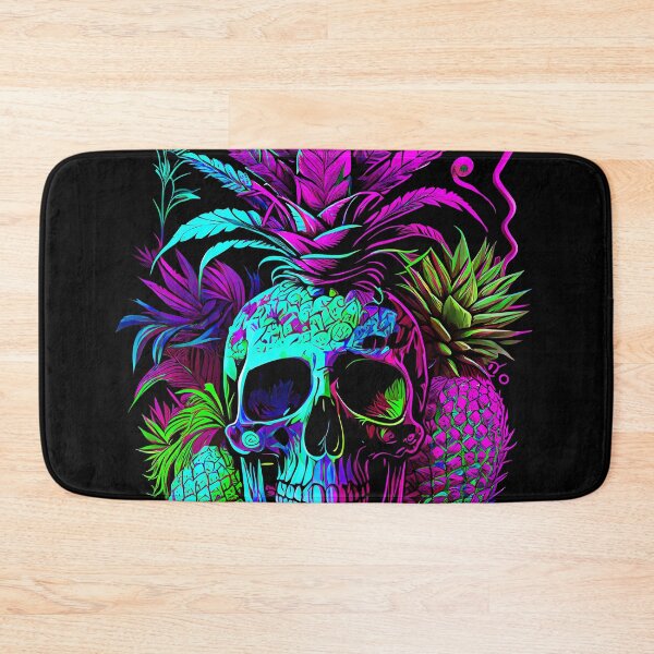 Item preview, Trippy Tropical Pineapple Skull Retro Art designed and sold by MindWave THC.
