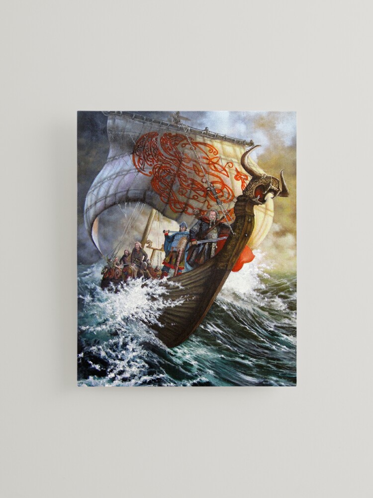 Thumbnail 2 of 6, Mounted Print, Fury of the Northmen ⚓ designed and sold by Rinsetheman.