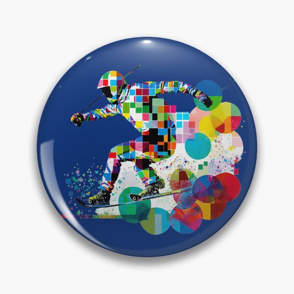 Item preview, Painted Skier designed and sold by Geotopica.