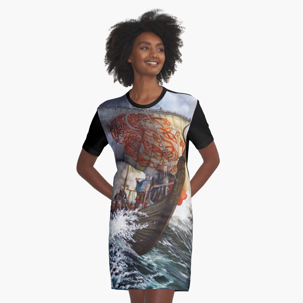 Item preview, Graphic T-Shirt Dress designed and sold by Rinsetheman.