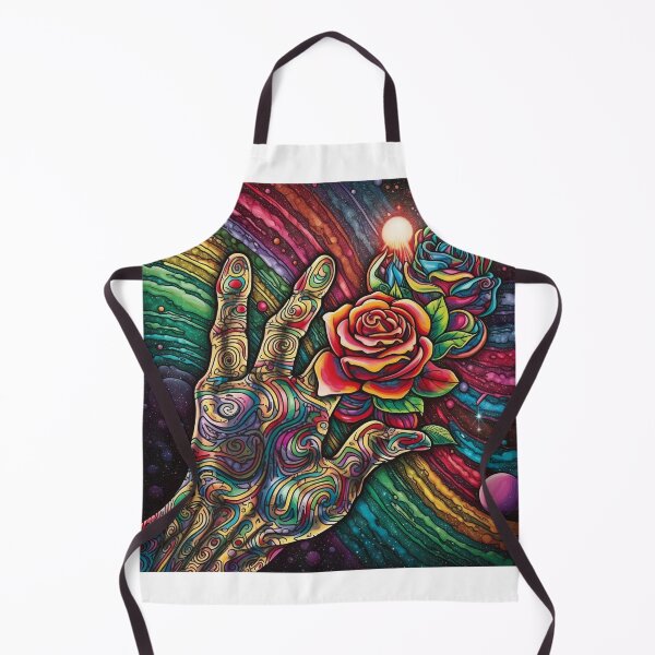 Item preview, Psychedelic Rose es una pintura extraña y detallada. designed and sold by CraftiverseX.