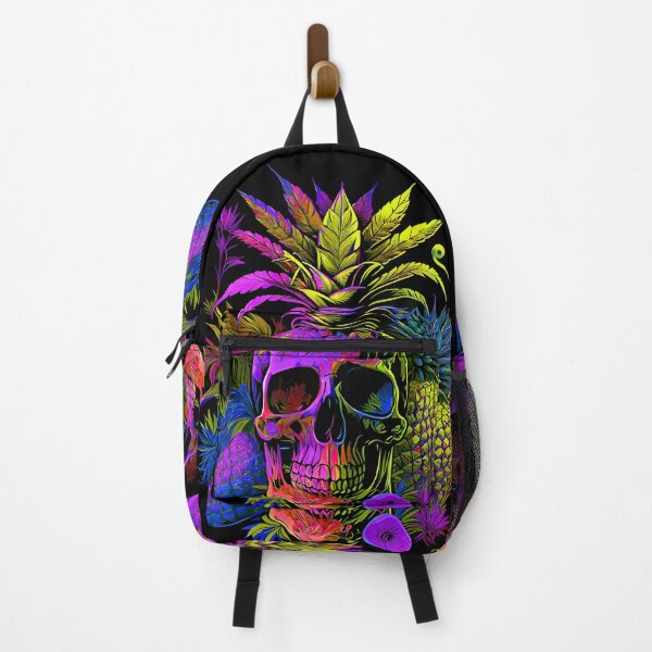 Item preview, Trippy Tropical Pineapple Skull Retro Art designed and sold by MindWave THC.