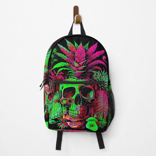 Item preview, Trippy Tropical Pineapple Skull Retro Art designed and sold by MindWave THC.