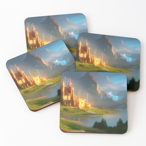 Item preview, Golden City in Paradise designed and sold by ZarliaShop.