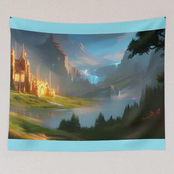 Item preview, Golden City in Paradise designed and sold by ZarliaShop.