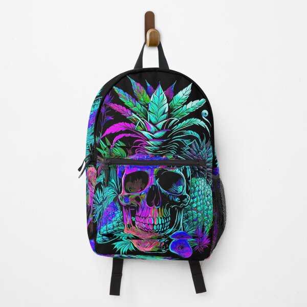 Item preview, Trippy Tropical Pineapple Skull Retro Art designed and sold by MindWave THC.