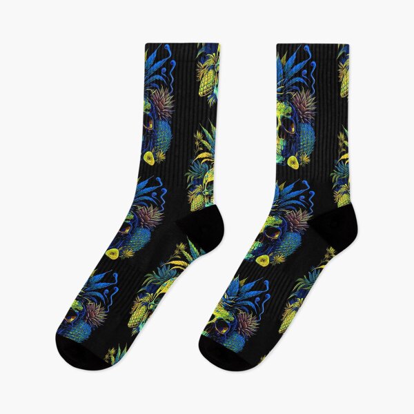 Item preview, Trippy Tropical Pineapple Skull Retro Art designed and sold by MindWave THC.