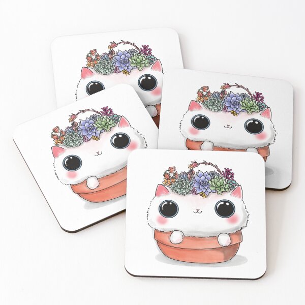 Item preview, feline succulents designed and sold by BarbaraMT.