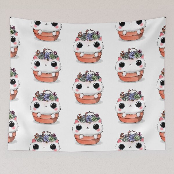 Item preview, feline succulents designed and sold by BarbaraMT.