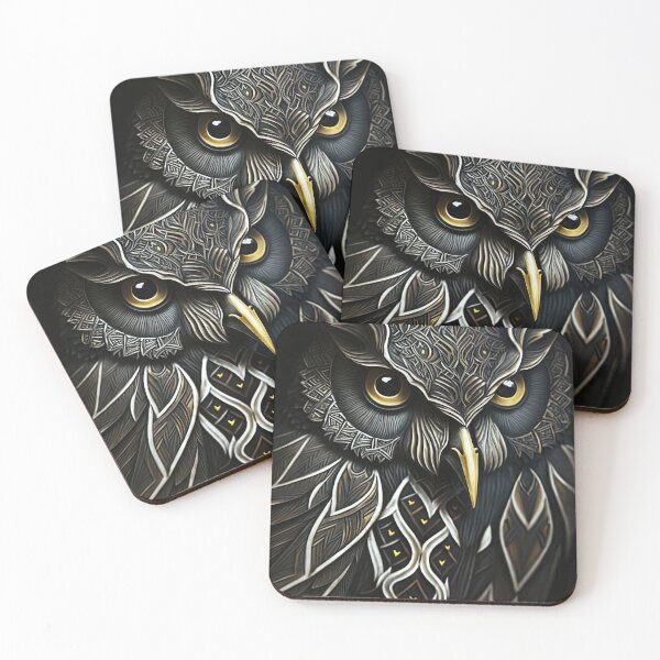 Item preview, Long-Eared Owl Illustration designed and sold by OccultDreams.