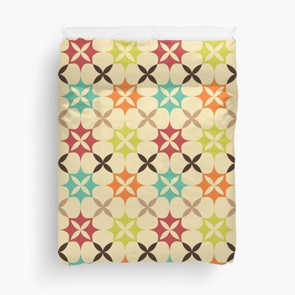 Item preview, geometric flower pattern - retro style designed and sold by Febraio.