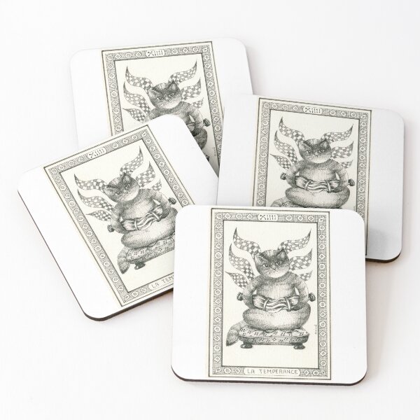 Artikelvorschau, Temperance: Cat Tarots Major Arcana entworfen und verkauft von gatteria.