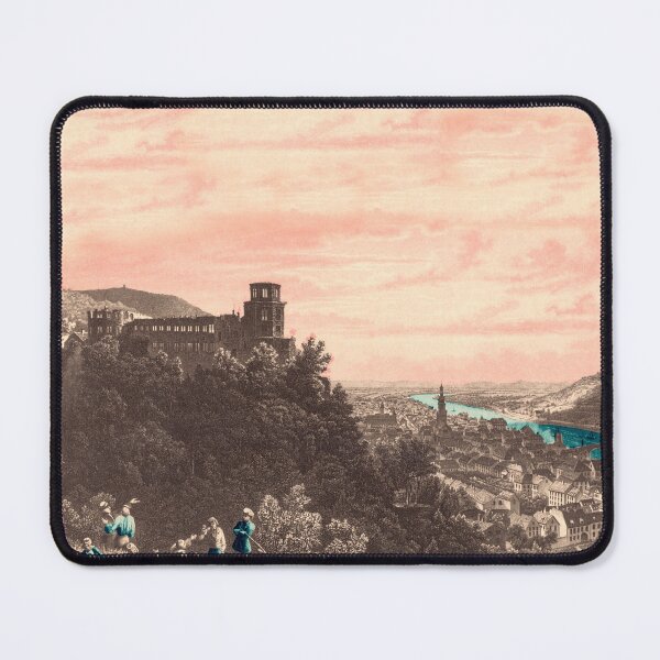 Item preview, nostalgic view of Heidelberg Castle, vintage designed and sold by Mauswohn.