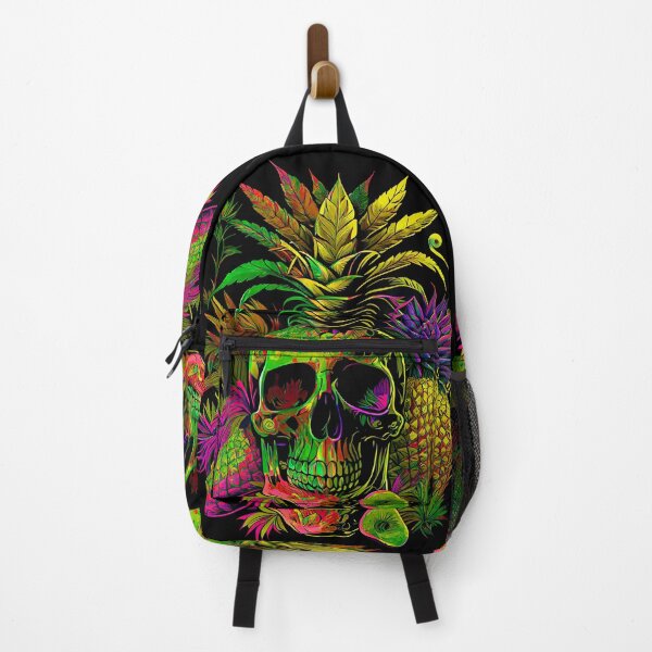 Item preview, Trippy Tropical Pineapple Skull Retro Art designed and sold by MindWave THC.