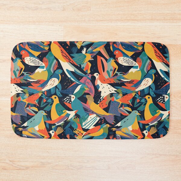 Item preview, Everybirdy Colorful Birds Pattern designed and sold by Pixel  Playground.