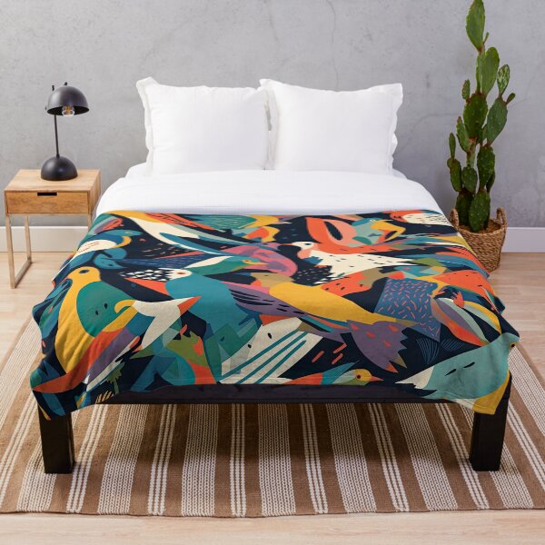 Item preview, Everybirdy Colorful Birds Pattern designed and sold by Pixel  Playground.