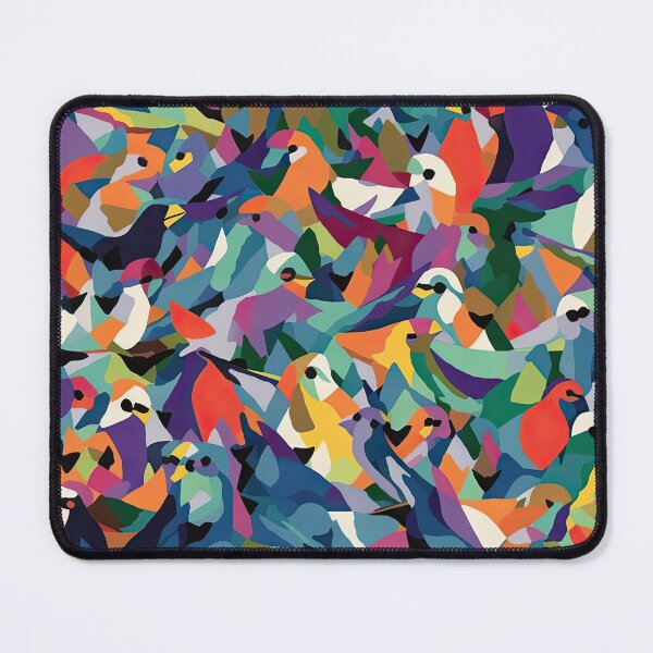 Item preview, Everybirdy Colorful Birds Pattern designed and sold by Pixel Playground.
