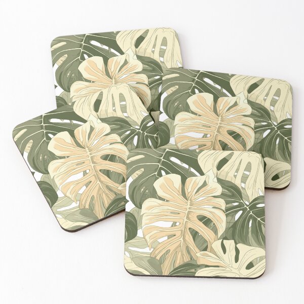Item preview, Vintage Retro Botanical Illustration of Monstera Plant Leaves Jungle Theme designed and sold by crickmonster.