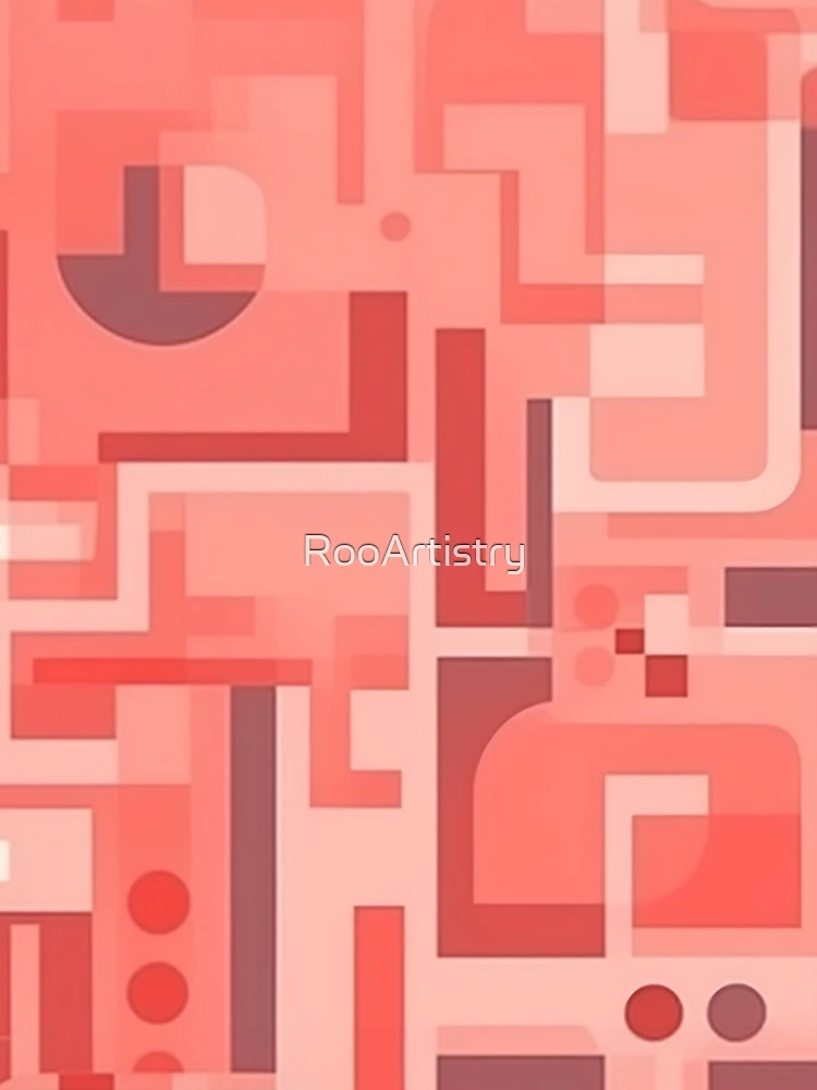 Thumbnail 4 of 4, iPhone Case, Pink Overlapping Rectangles Pattern designed and sold by RooArtistry.