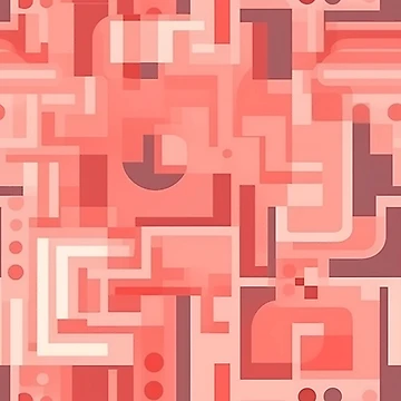 Artwork thumbnail, Pink Overlapping Rectangles Pattern by RooArtistry