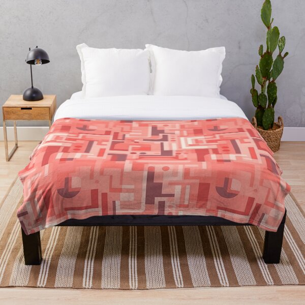 Item preview, Pink Overlapping Rectangles Pattern designed and sold by RooArtistry.