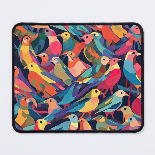 Item preview, Everybirdy Colorful Birds Pattern designed and sold by Pixel Playground.