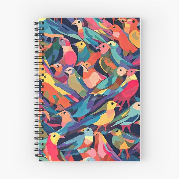 Item preview, Everybirdy Colorful Birds Pattern designed and sold by Pixel  Playground.