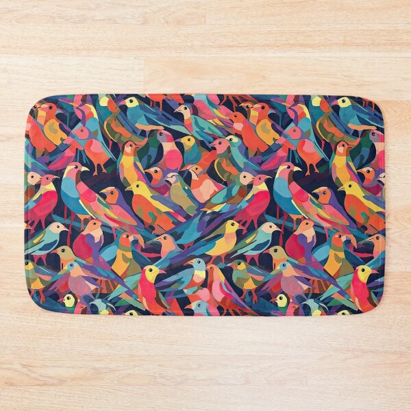 Item preview, Everybirdy Colorful Birds Pattern designed and sold by Pixel  Playground.